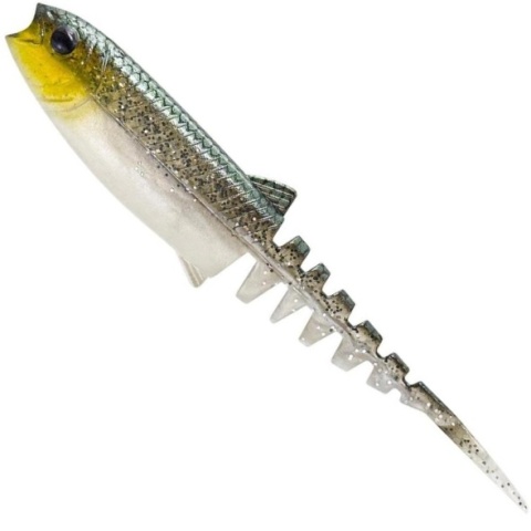 Savage Gear Cannibal Minnow V-Tail Green Silver 10cm Guma