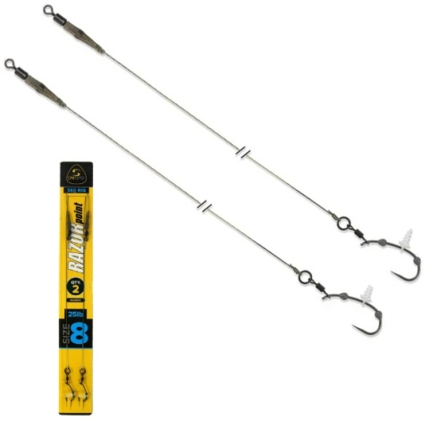 Carp Spirit Przypon Karpiowy 360 Rig 25lb #8 2szt.