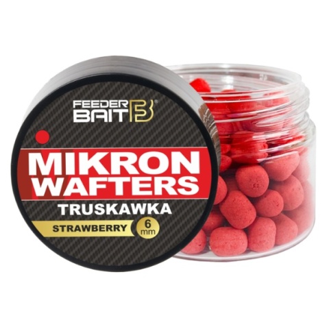 Feeder Bait Mikron Wafters 6mm 25ml Truskawka