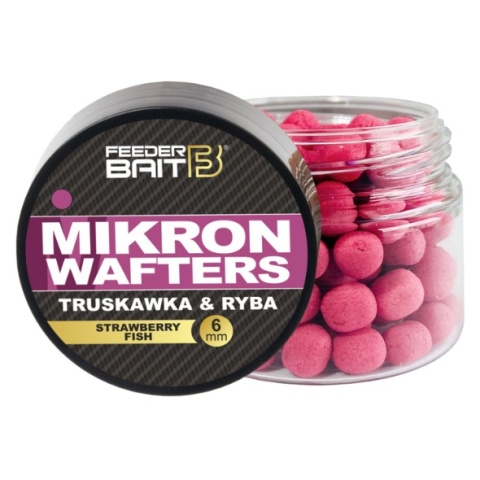 Feeder Bait Mikron Wafters 6mm 25ml Truskawka Ryba