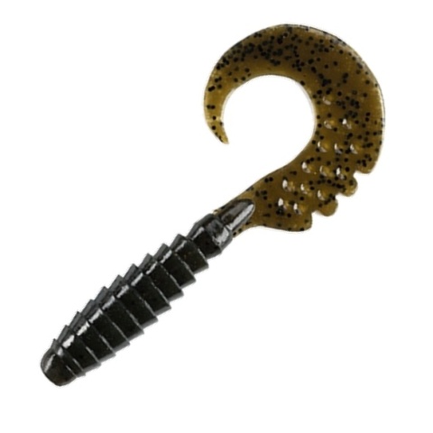 Fish Up Guma Guma Fancy Grub 1" Watermelon Brown Black 12szt