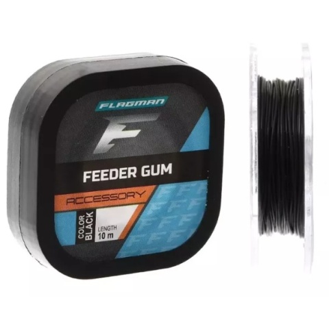 Flagman Amortyzator Feeder Gum Black 1,00mm 10m