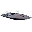 Kormoran Łódź Aluminiowa V518 Tracker Bass Wędkarska Czarna Zabudowana