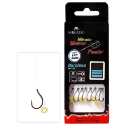 Mikado Przypon MF13 z Gumką 10cm #8 8szt BZ Żyłka