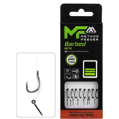 Mikado Przypon MF14 z Igłą 10cm #4 8szt Z Żyłka