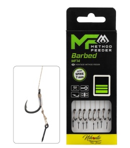 Mikado Przypon MF14 z Igłą 10cm #8 0,14mm 8szt BZ Plecionka