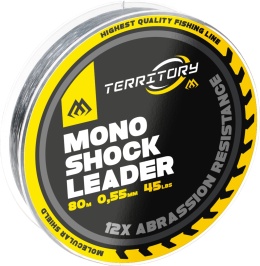 Mikado Przypon Strzałowy Territory Shock Leader 45lbs 0.55mm 80m Transparentny