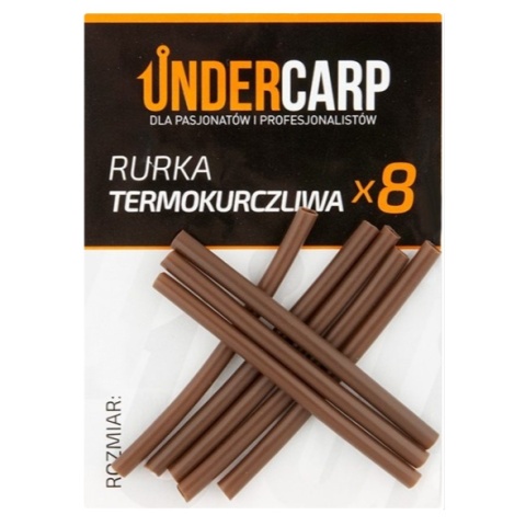 Undercarp Rurka Termokurczliwa Brązowa 1mm 8szt