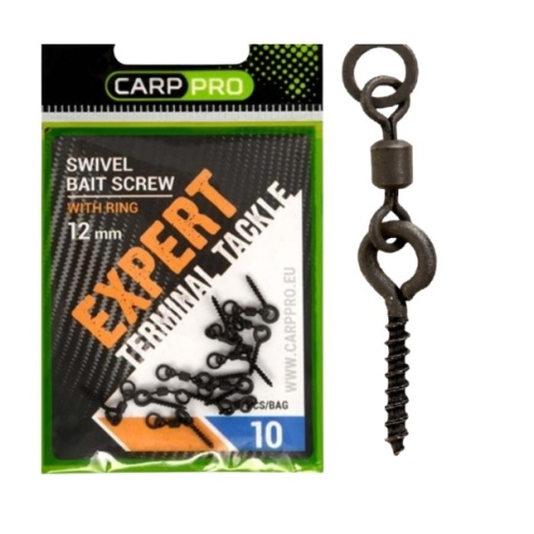 Carp PRO Igły Bait Screws + Swivel WR 12mm 10szt. 6455-011