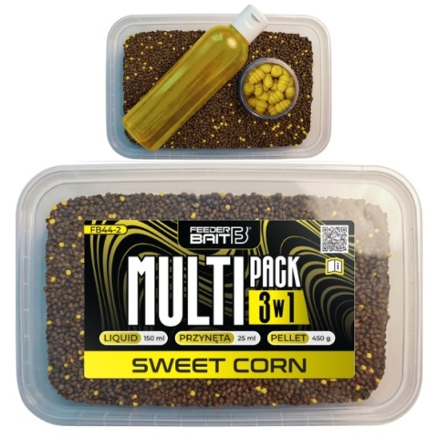 Feeder Bait Mulitipack 3w1 Sweet Corn Pellet Twister Ślimak Liquid