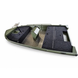 Kormoran Łódź Aluminiowa 420DVL Bass Wędkarska Zielona Zabudowana