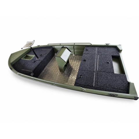 Kormoran Łódź Aluminiowa 420DVL Bass Wędkarska Zielona Zabudowana