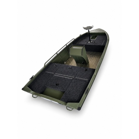 Kormoran Łódź Aluminiowa 420DVL Bass Wędkarska Zielona Zabudowana