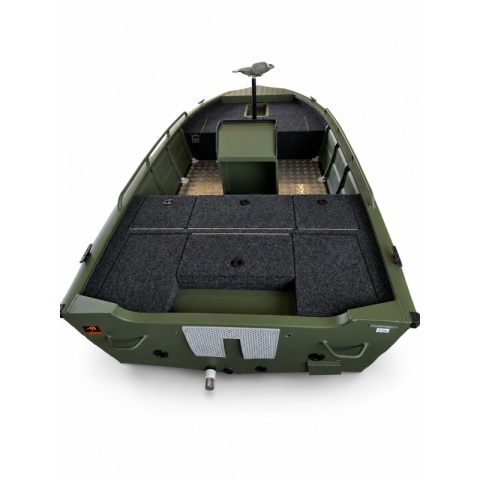 Kormoran Łódź Aluminiowa 420DVL Bass Wędkarska Zielona Zabudowana