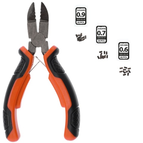 Mikado Zestaw Crimp Tool SET Szczypce do Tulejek + Tulejki AMN-003