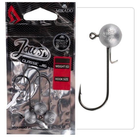 Mikado Główka JAWS Classic Jig BN 15g #2/0 3szt OMGJC-15-2/0