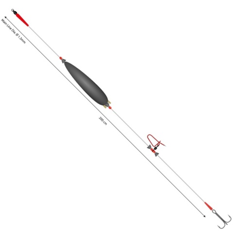 Mikado Zestaw Sumowy Przypon Big Bait 200cm 10g #3/0 1szt. HIC095-3/0