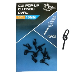 Miracle Fish FL Wkręty Do Przynęt z Pierścieniem Owalnym 10mm 10szt